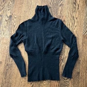 BCBG 100% Cashmere Sweater in Black